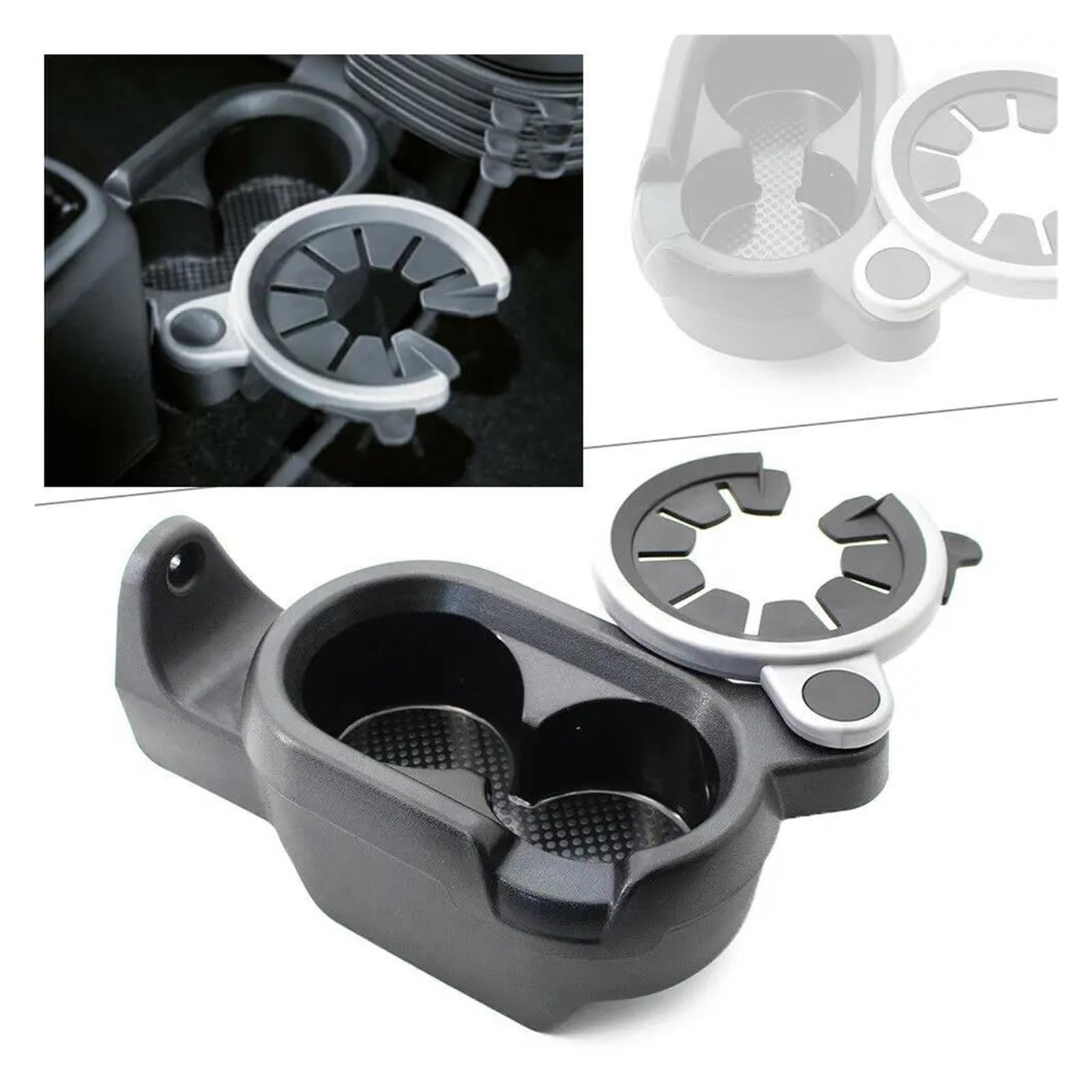 1 Pz per Smart Fortwo 450 451 A451ev C451 A4518100370 Car Center Console Tazza di Acqua Porta Bottiglia Bevande Moneta Vassoio Portabicchieri Porta Acqua Antiscivolo