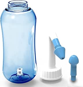 Lavaggio Nasale Manuale 500ml - Irrigatore Neti Lota Con Ugelli Adulti/Bambini - Foto 6