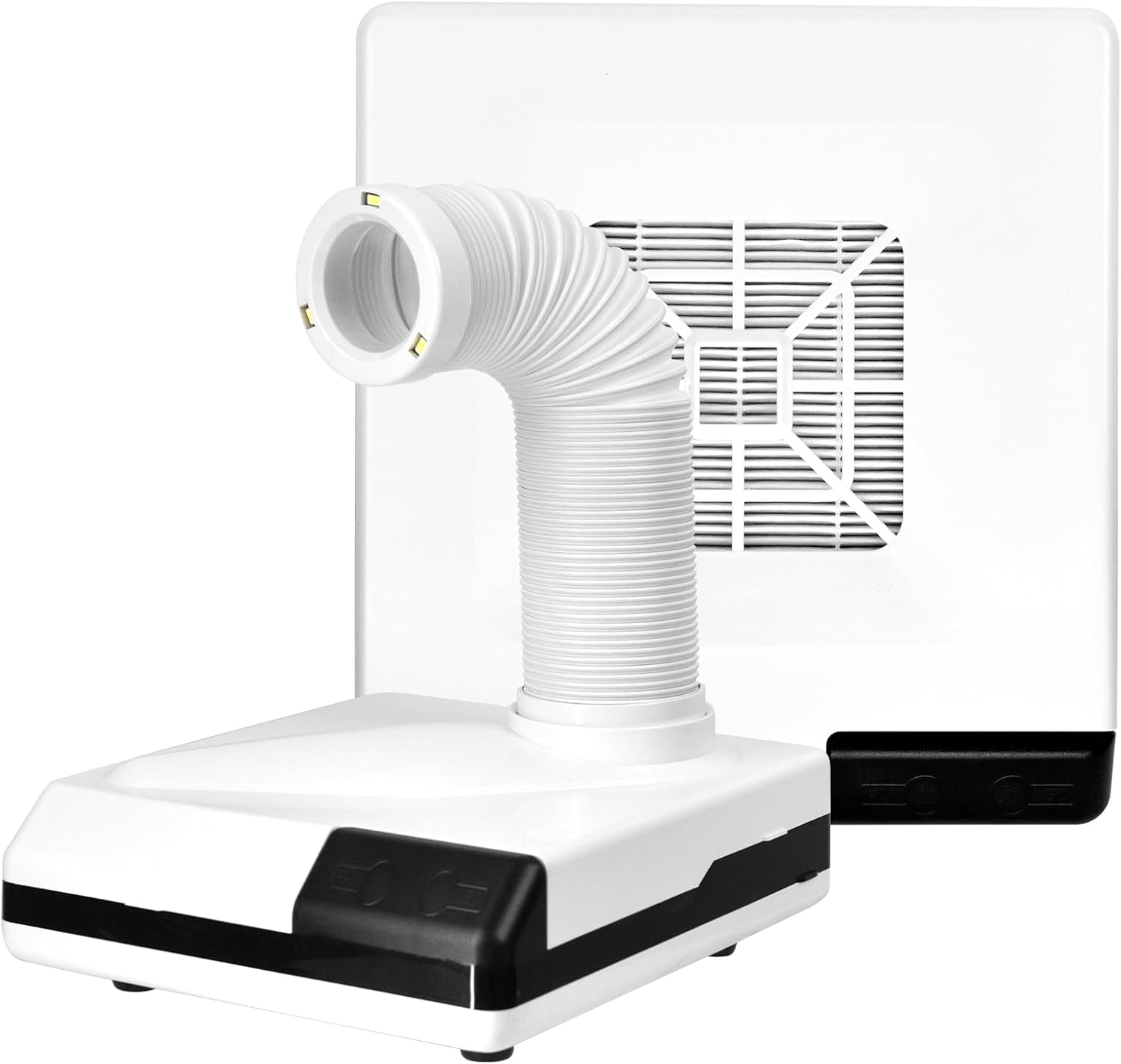 Desktop Polishing Dust Collector with Vacuum Mode & Suction Cup Mode, Dust Suction Extractor with Fan, LED Light and Reusable Fi/lter for Strong Dust Absorption