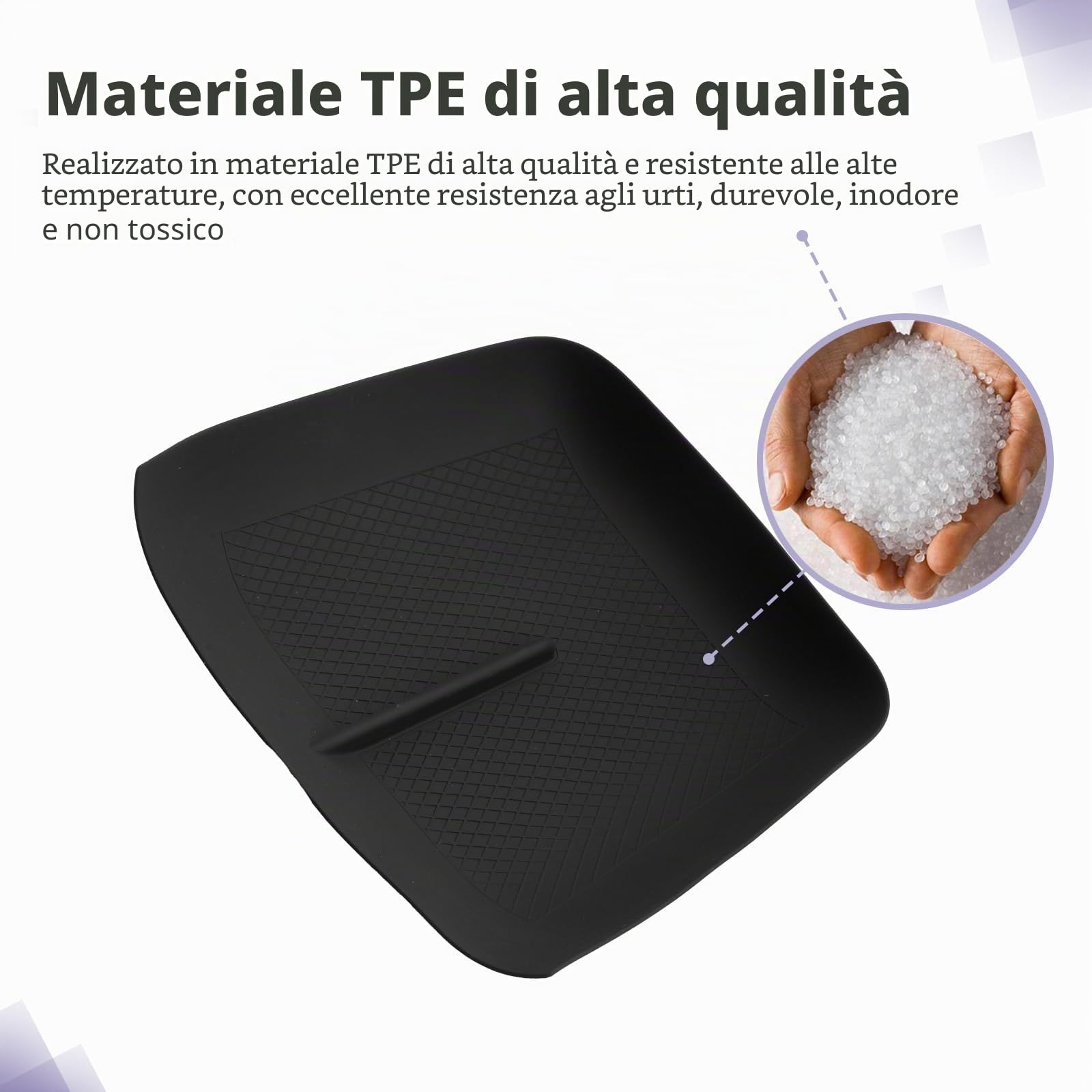 LUWU Compatibile con Toyota Yaris Cross Yaris Hatchback Automatic 2020-2025 2026 Tappetino Antiscivolo in Gomma per Console Centrale Yaris Cross Accessori