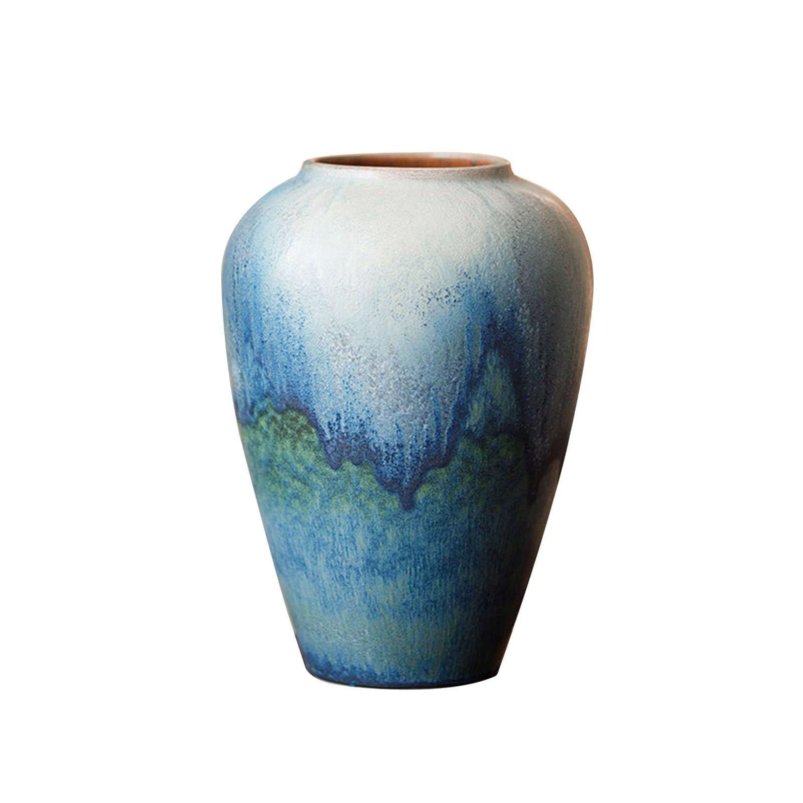 Elegant Countertop Ceramic Vase, Creative Home Decoration Vase, Ornament for Living Room, Dining Table Centerpiece, Hotel, Office(Size:18 * 18 * 25CM,Color:Colorful A1)