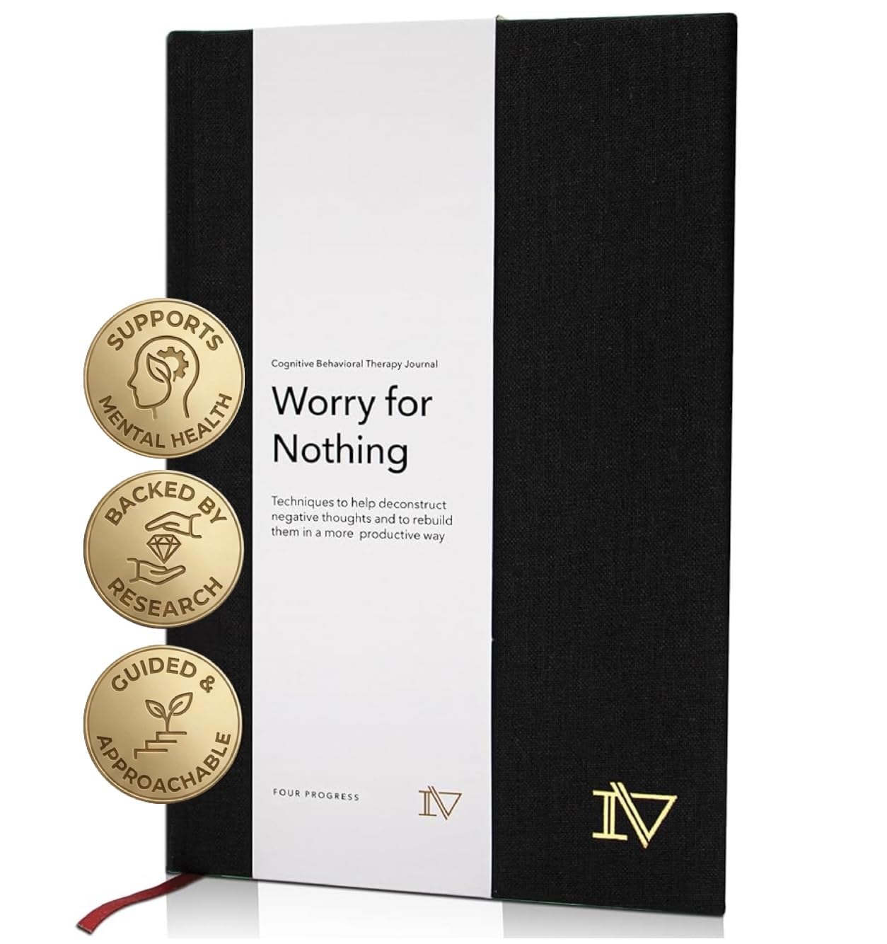 Worry for Nothing: Guided Anxiety Journal, Cognitive Behavioral Therapy Mental Health Journal, Anxiety Relief & Self Care, Journal for Men & Women, Mental Health Gifts