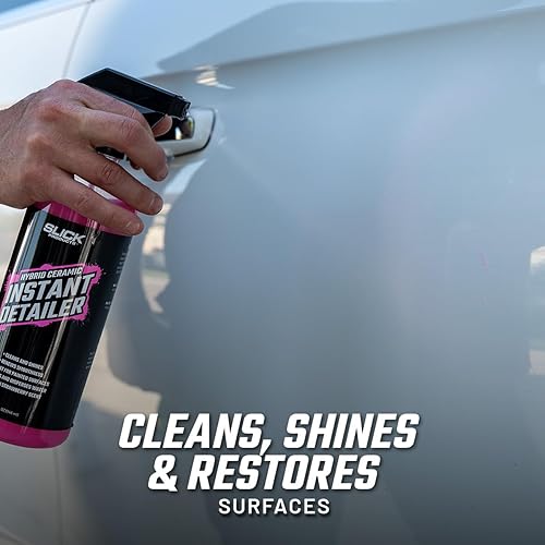 Miniatura 3 de Slick Products Detallador instantáneo de cerámica híbrida limpia, brilla y protege las superficies del automóvil, fórmula hidrofóbica, espray fácil,