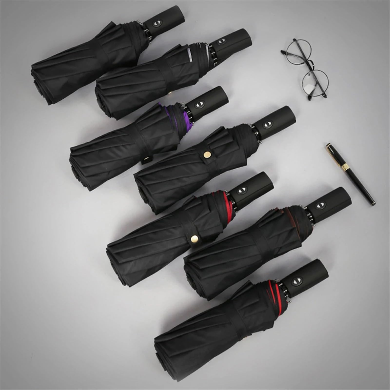 Paraguas resistente al viento de doble capa, totalmente automático, lluvia, hombres, mujeres, negocios, paraguas grandes Para Accesorios Viaje