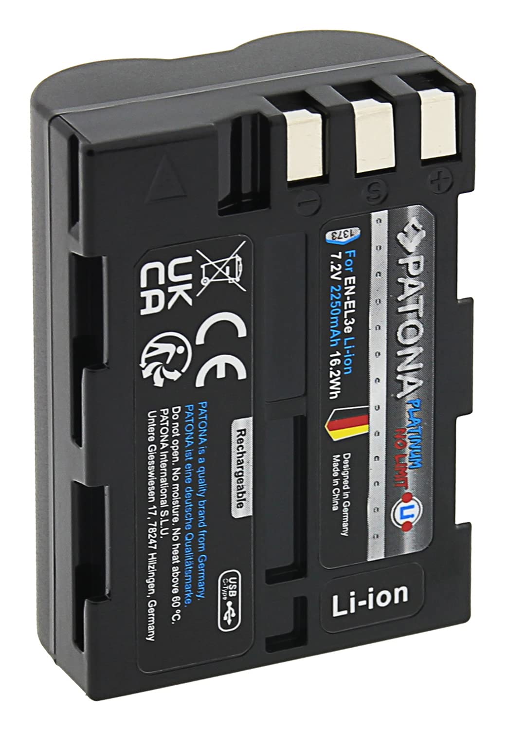 PATONA Slim USB-C Chargeur pour en-EL9, EN-EL9a, ENEL9 Batterie Compatible avec Nikon D40, D40x, D60, D3000, D5000 PATONA Slim USB-C Chargeur pour en-EL9, EN-EL9a, ENEL9 Batterie Compatible avec Nikon D40, D40x, D60, D3000, D5000