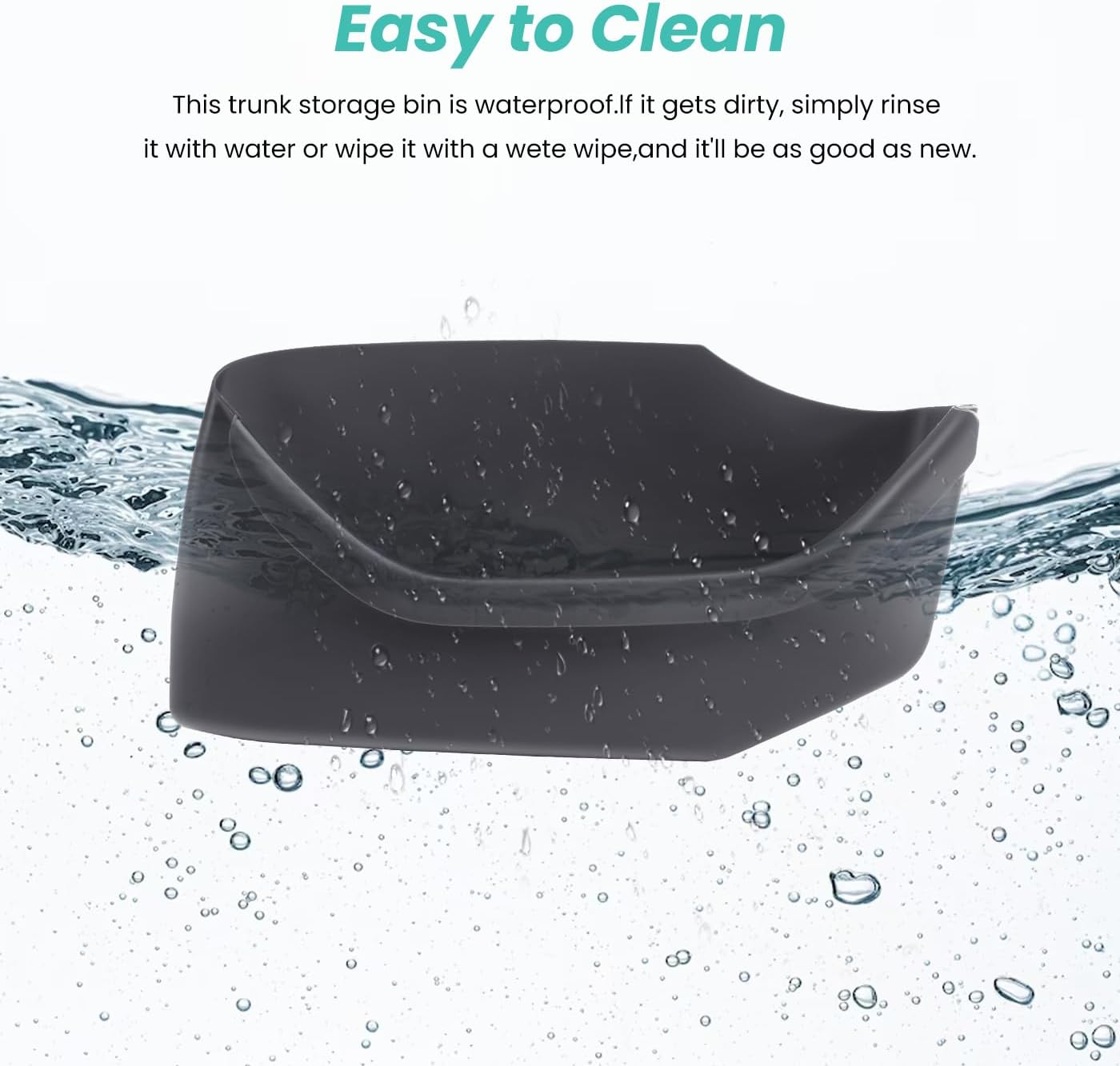 2025 2026 Model Y Juniper Door Side Storage Box (Emergency Button Safety) 4PCS Full-Cover TPE Waterproof Front and Rear Door Side Organizer for Refresh Model Y Juniper Interior Accessories