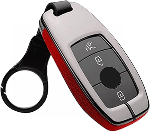 HIBEYO Funda inteligente de cuero de aleación de zinc con correa para llave para Mercedes Benz A C E S CLA CLS GLA GLB GLC GLE GLS G Glass 2017 2021