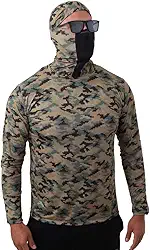Camisa de Pesca Proteção UV50+ com Touca Ninja Marpat