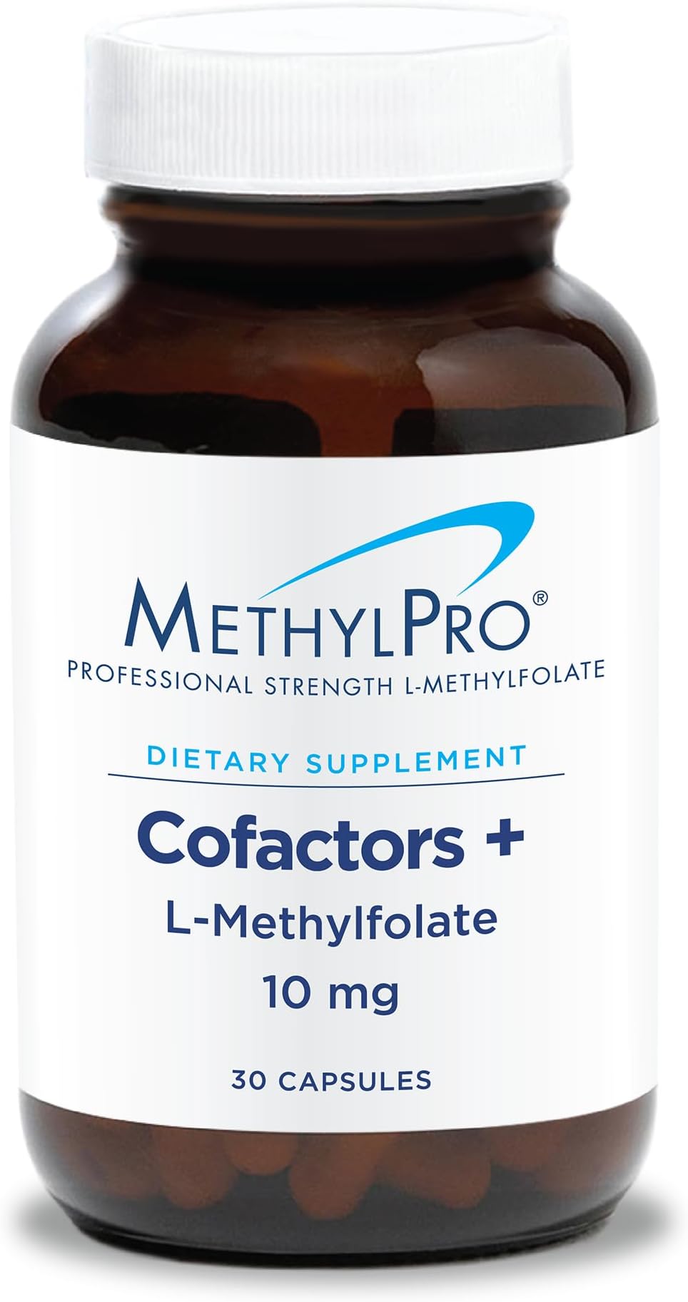 MethylPro Cofactors + L-Methylfolate 10 mg - Supports a Healthy Mindset - Vitamins B6, B12 & Magnesium - Active Folate for Methylation Support & Biochemical Reactions - 30 Servings - 30 Capsules