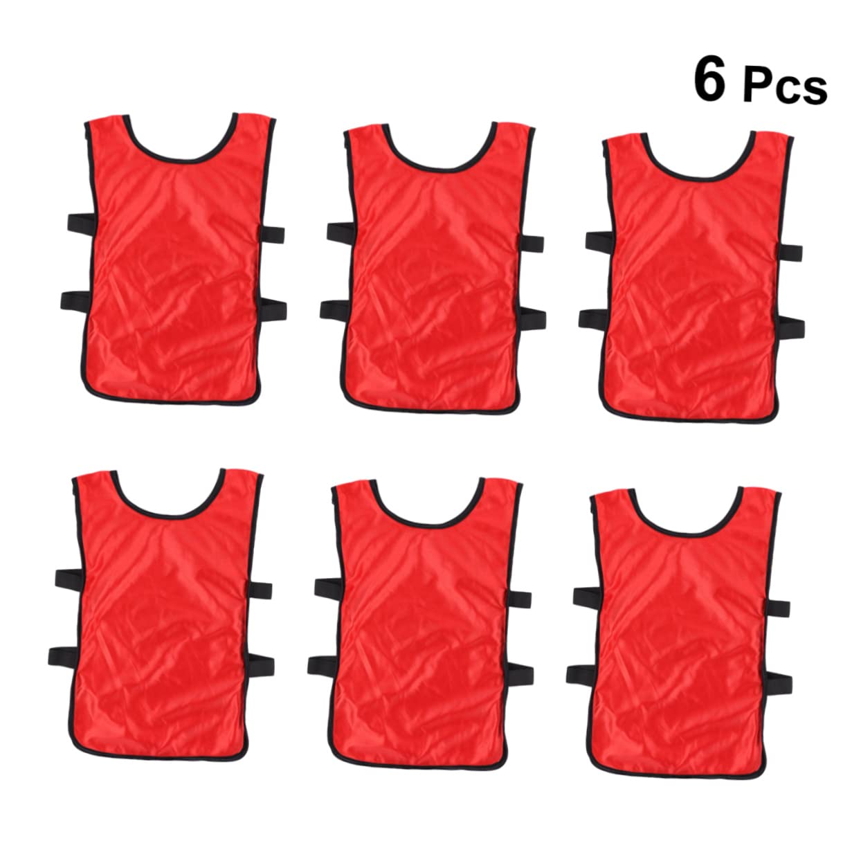 VICASKY 6Pcs Breathable Football Training Vests Lightweight Pinnies for Soccer and Basketball Practice Durable Waistcoat for Boys