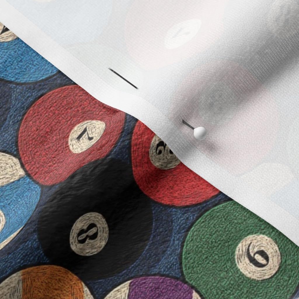 Spoonflower Fabric - Game Room Casino Pool Ball Printed on Minky Fabric by The Yard - Sewing Baby Blankets Quilt Backing Plush