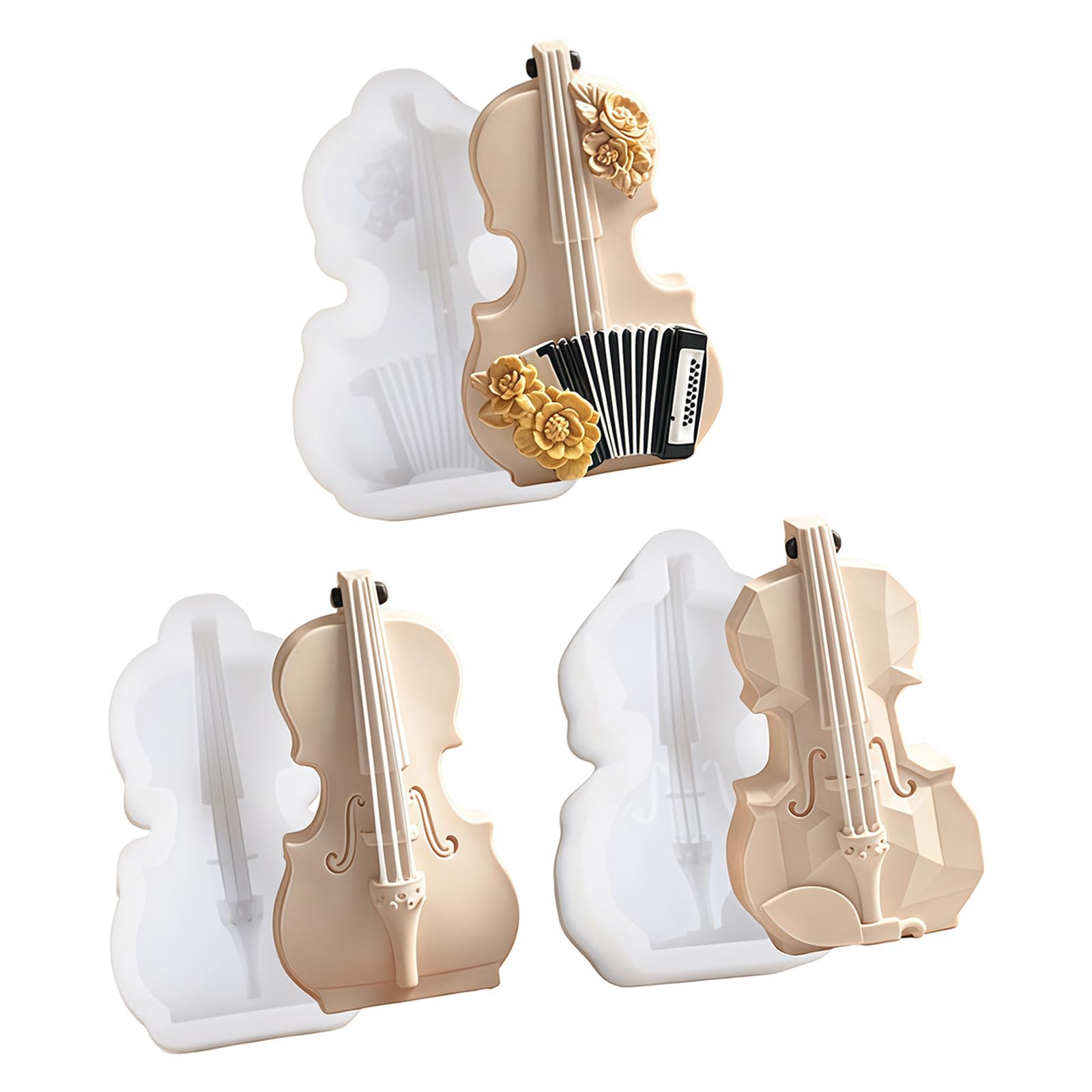Zxfdsfdbnm Hand Castings Craft Tool Mold Silicone Craft Pendants 3D Delicate Baking Fondant Mold Decorations Silicone