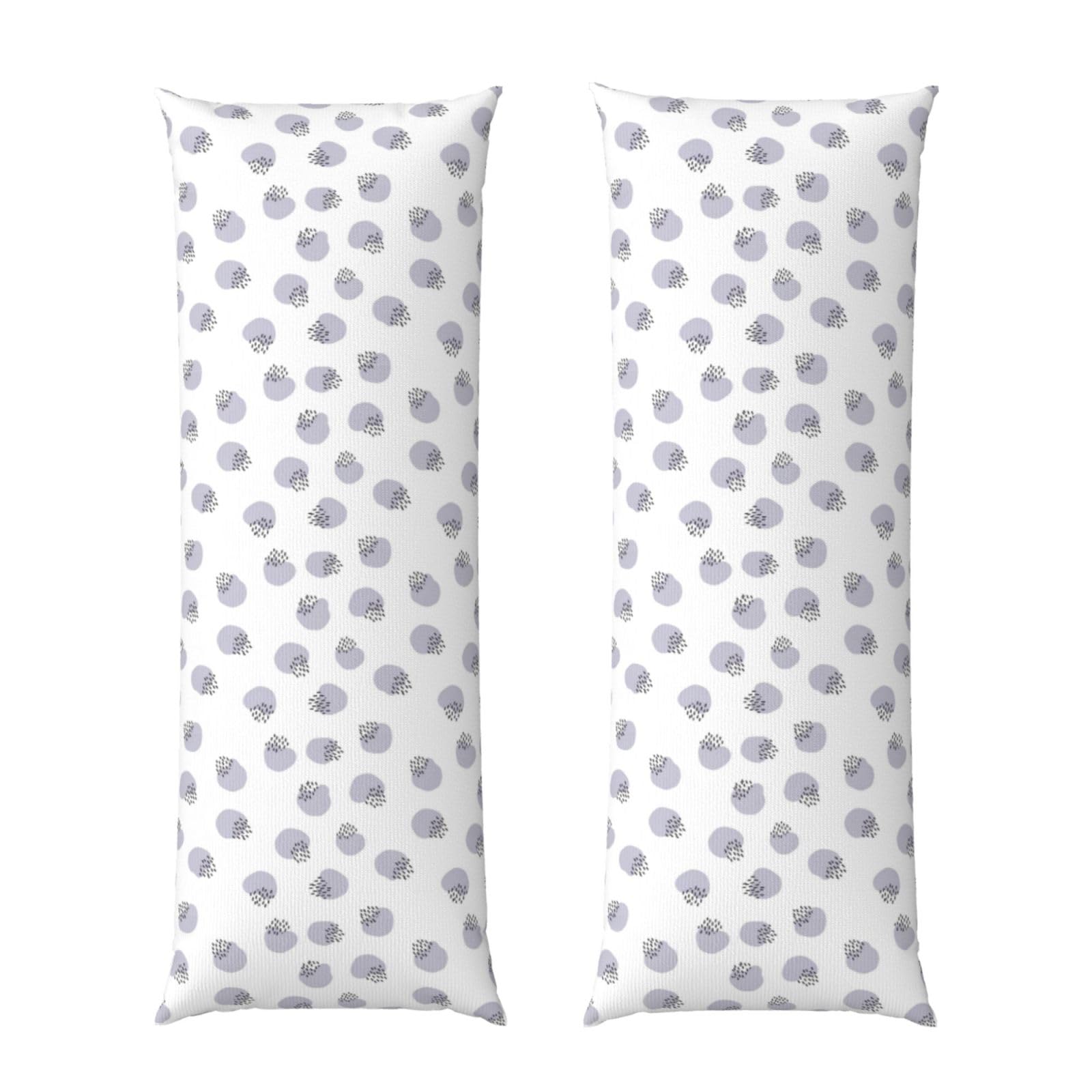 Body Pillowcase 20x60 Cow Print Purple, Soft Velvet Pillow Cover with Hidden Zipper, Wrinkle Resistant Cushion Case for Bedroom Home Sleeping