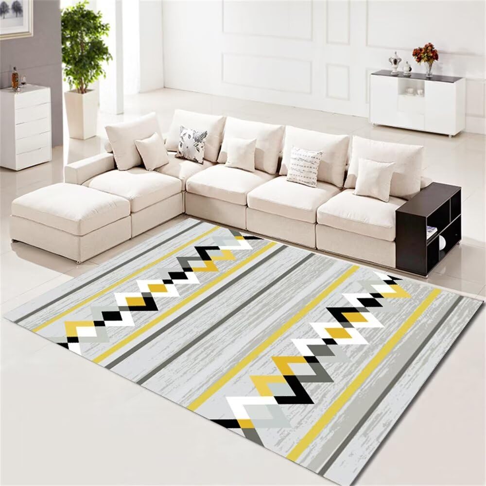 Tapis de chambre à coucher bébé et tapis de jeu géométrique pour le salon