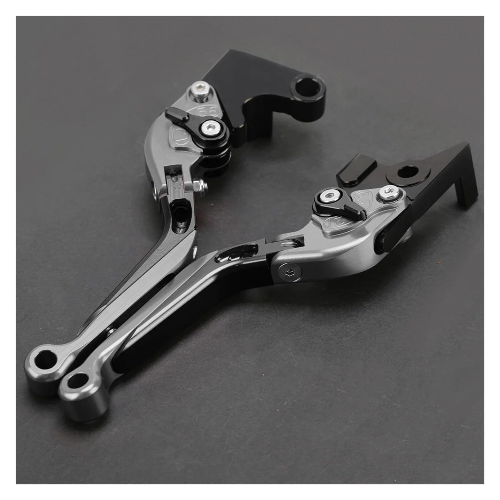 JWQEBNS Motorcycle Brake Clutch Levers for Ducati Streetfighter 848 S4RS Panigale V4 1200/S/GT Motorcycle Brake Clutch Levers Extendable Handles(D Style)