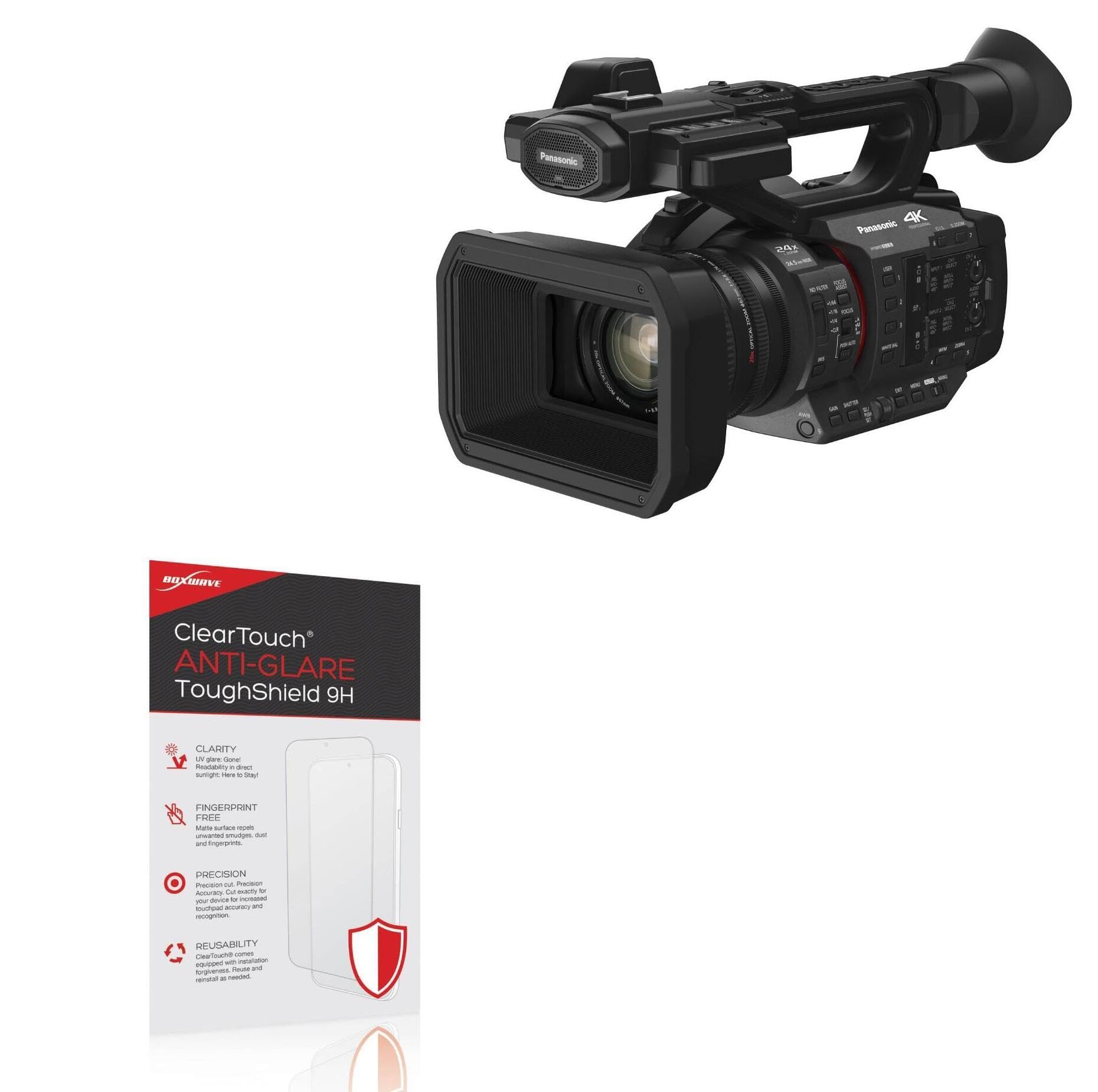 BoxWave Screen Protector Compatible With Panasonic HC-X20 - ClearTouch Anti-Glare ToughShield 9H (2-Pack), Anti-Glare 9H Tough Flexible Film Screen Protector