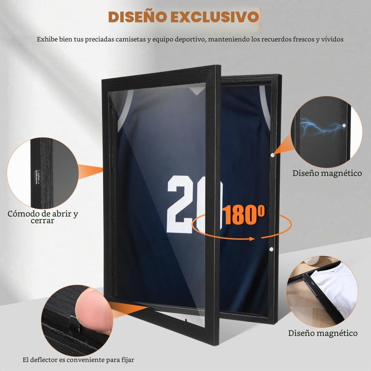 ABOOFAN Marco De Madera Para Exhibir Camisetas Deportivas