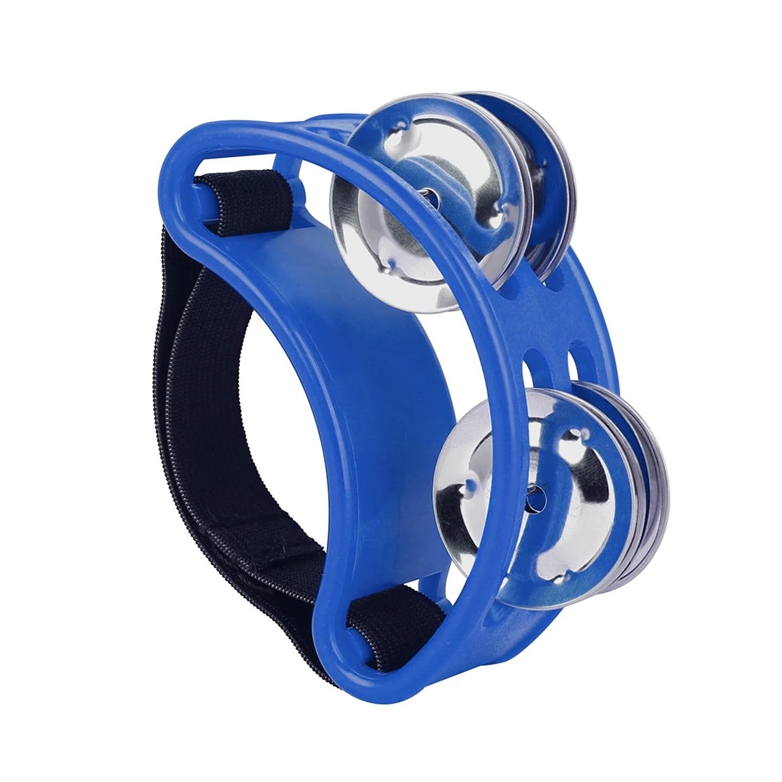 LXLAEOANG Outdoor Furniture Backrest Seat Cushion Foot Tambourine Metal Jingle Bell Portable Drum Percussion Instruments Parts Shaker Musical Instrument(Blue)