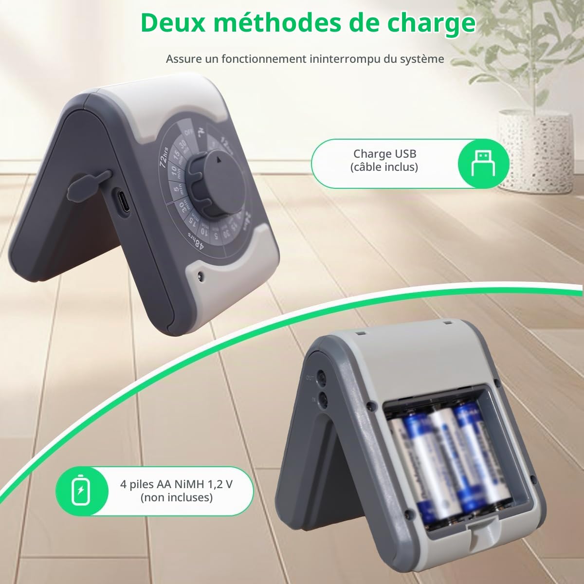 Système d'arrosage automatique pour plantes d'intérieur - Système d'arrosage à faire soi-même et minuterie d'eau programmable pour 10 plantes en pot