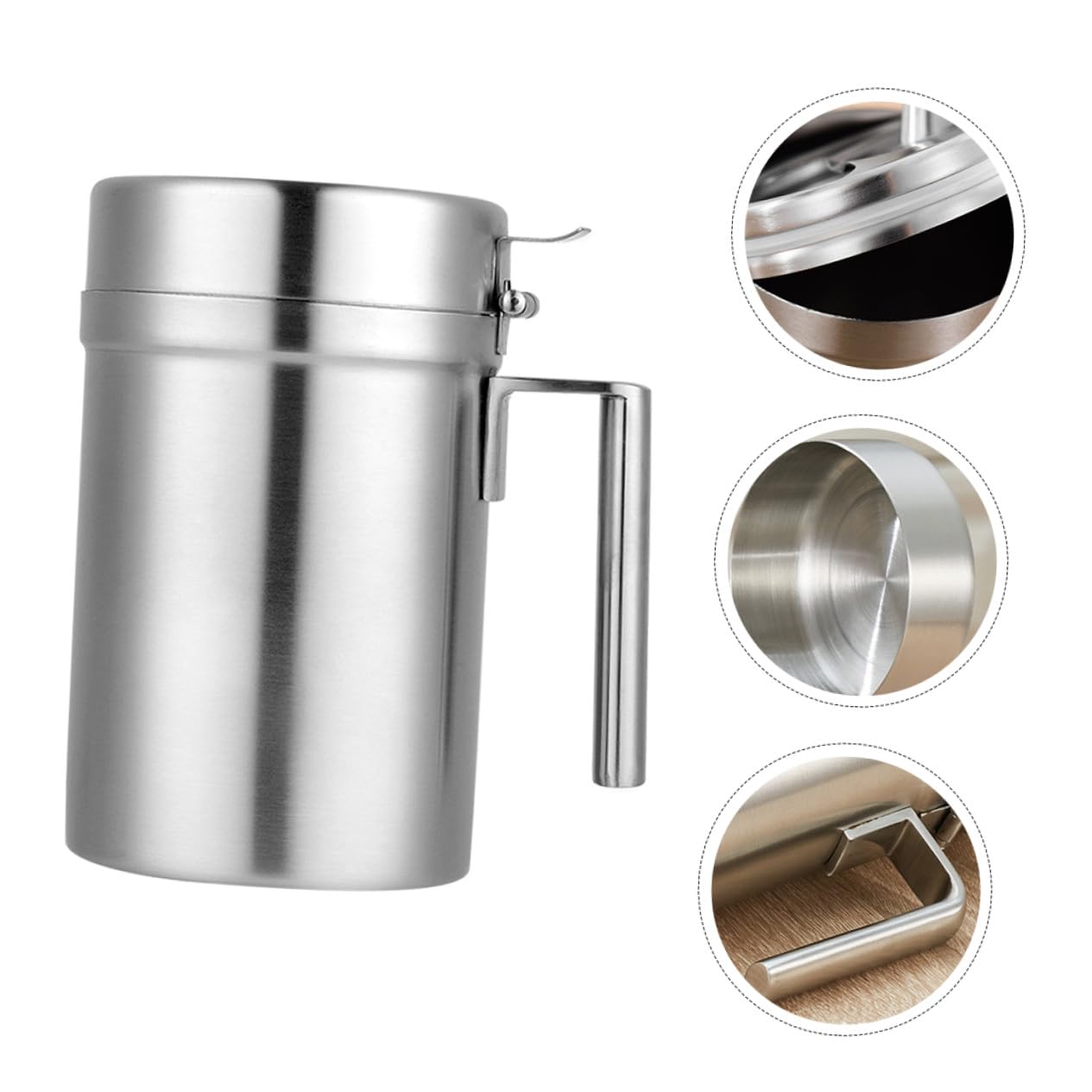 NOLITOY Botella Dispensadora de Aceite de Cocina Vinagrera Práctica de Acero Inoxidable Aceitera Multifunción para Cocinar Restaurantes y Barbacoas