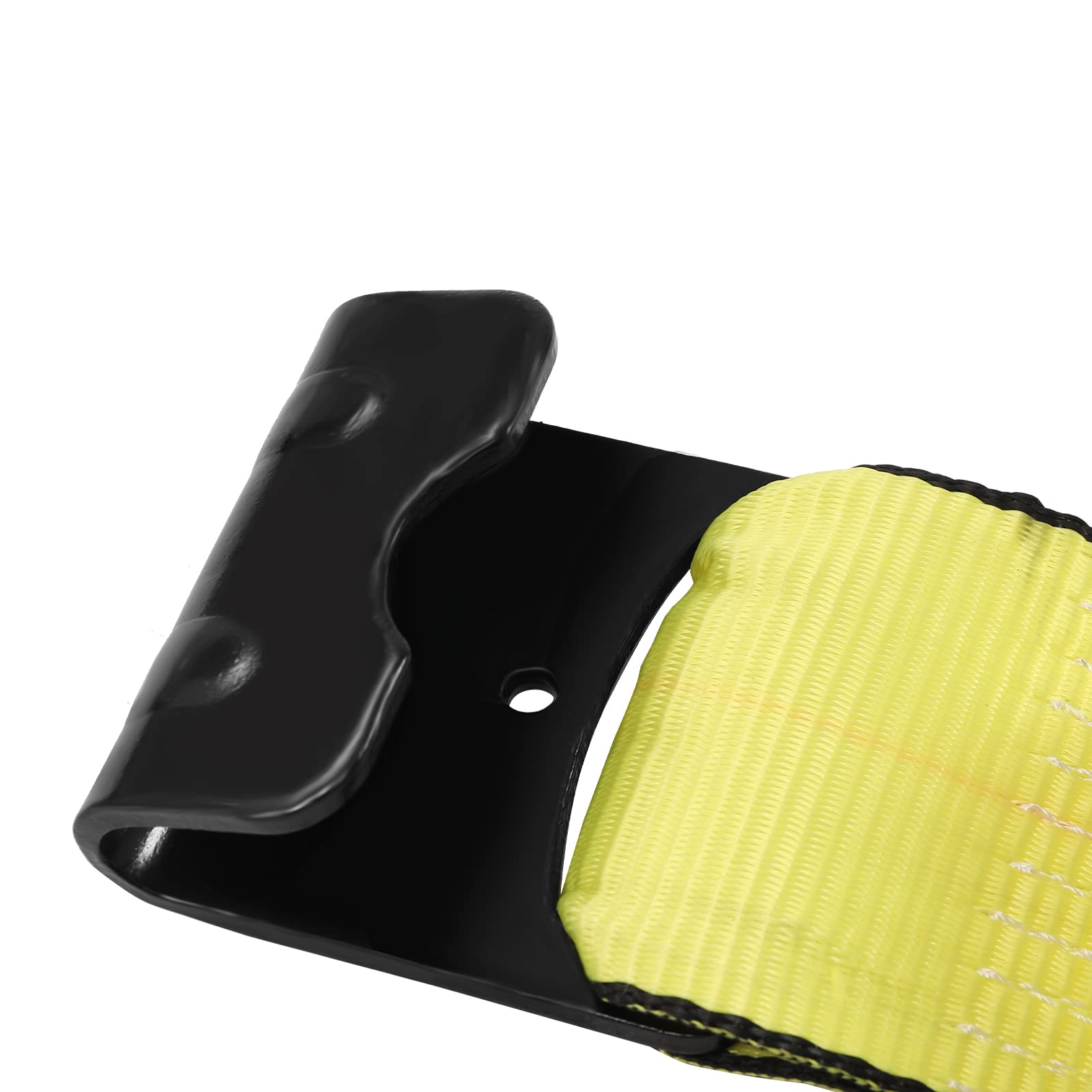 10-teilige Spanngurte mit Bruchkraft 7983.23kg Belastbarkeit 3991.61kg & Hebelastkapazität 453.6kg,Ratschengurte Zurrgurte aus Polyester mit Flachhaken für LKW-Anhänger Bootstransport (10cmx1.5m,Gelb)