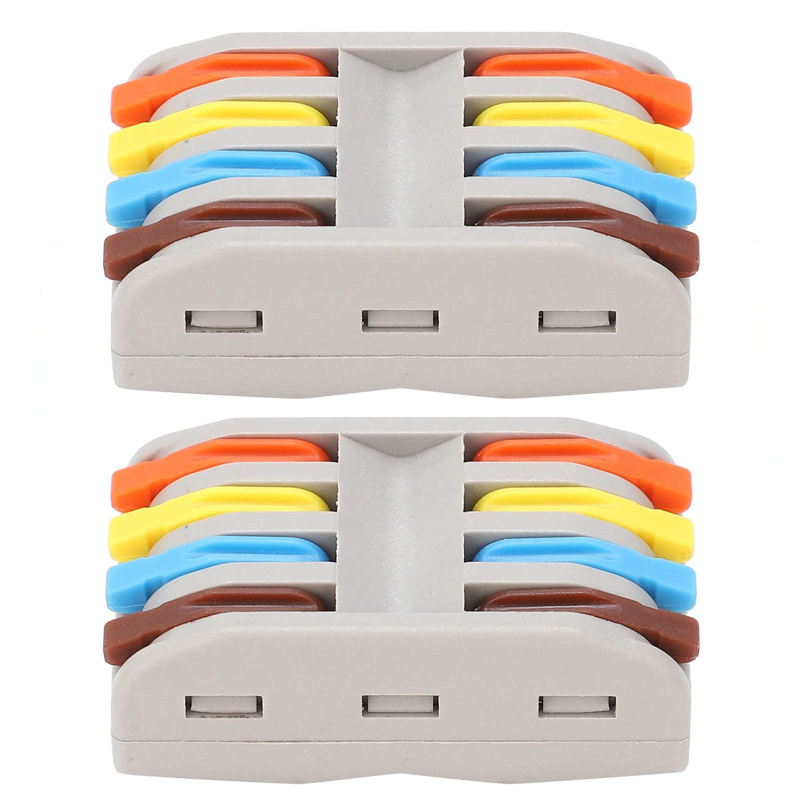 3 to 6 Inline Wire Nut Connector - Cable Connector - Mini Wire Connectors - Electrical Reusable Connectores (2pcs, 3 to 6 Inline, Multi) — Amazon image 12