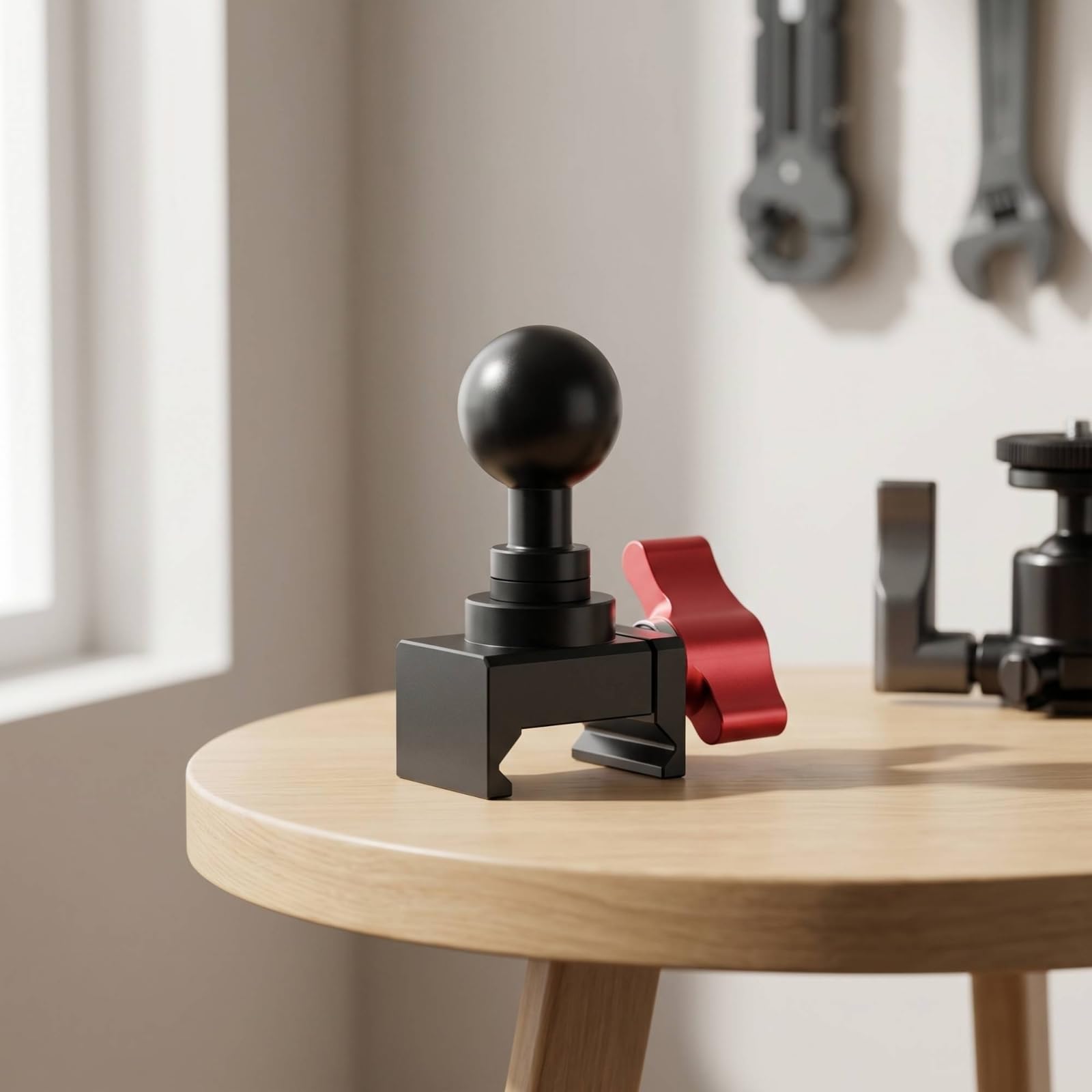 Supporto per Fotocamera con Morsetto E Adattatore Universale in Alluminio Leggero con Vite da di Pollice Adatto per Attrezzatura Video E Treppiede, style to 4