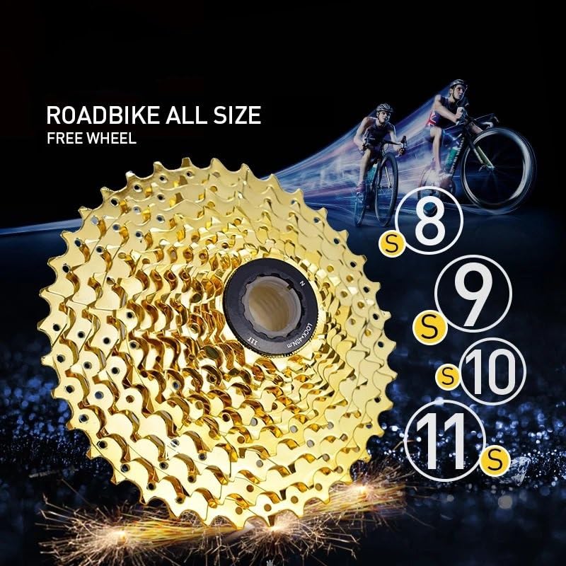 akcesoria do wymiany roweru wolnobiegowego Pasuje do roweru szosowego VG Sports All Size 8 9 10 11 Speed ​​Velocidade Freewheel 11-25T/28T/32T/36T Cassette Sprocket