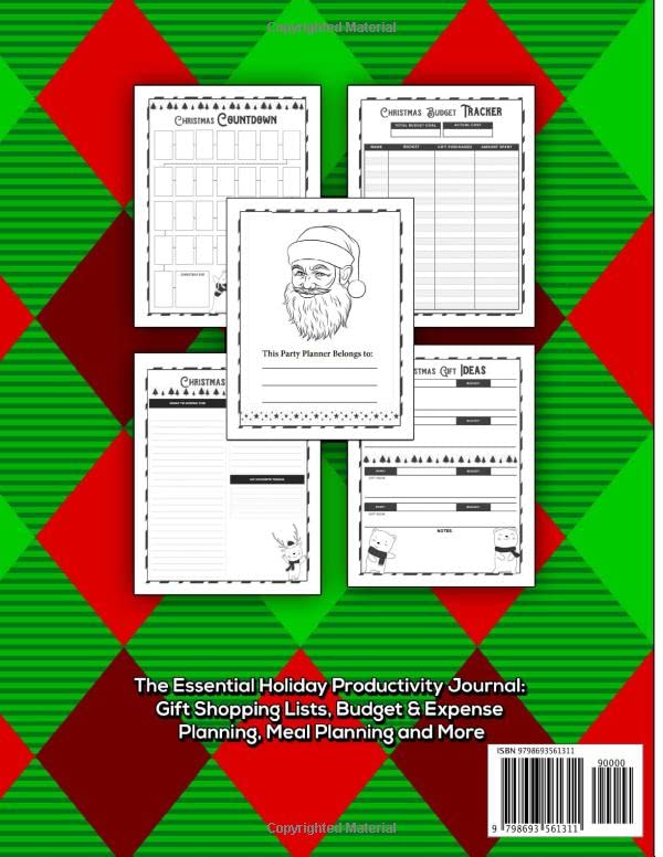 Christmas Planner: An All-in-One Journal Guide, to Organize and Record Your Holidays with Weekly Schedule Plan, Shopping Wish List, Online Order Organizer, Budget Tracker, and More image 3
