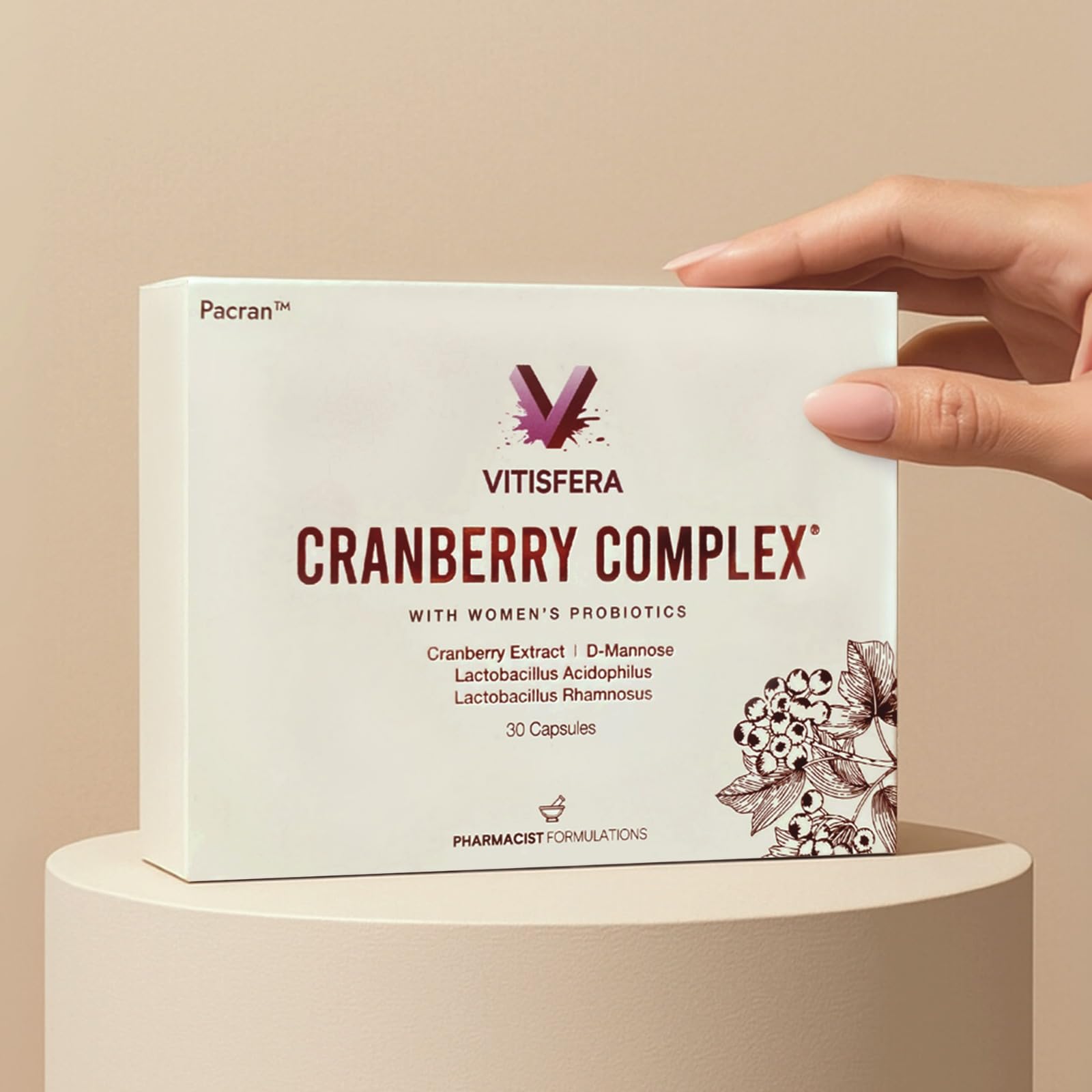 Vitisfera Cranberry Complex 30 Kapsül- Turna Yemişi Ekstresi, D-mannoz, Probiyotik