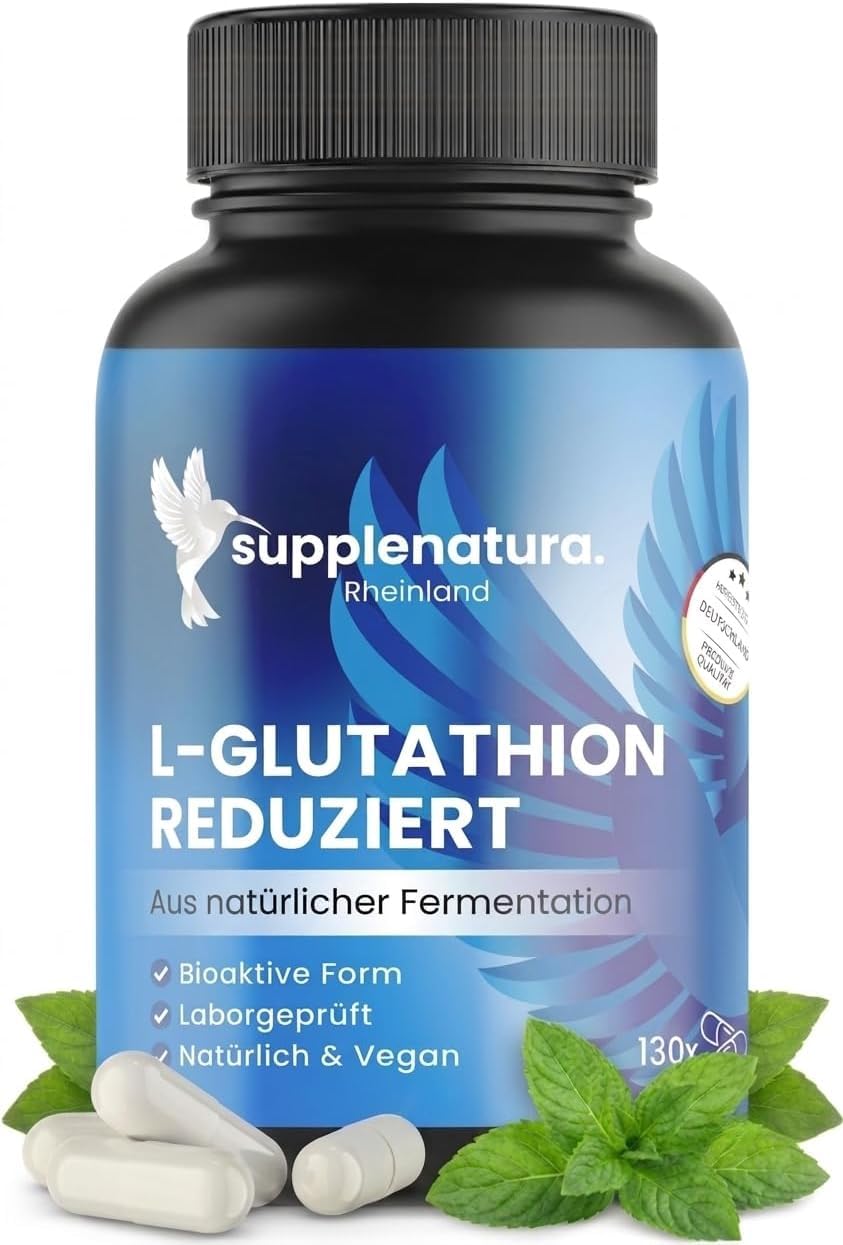 L Glutathion reduziert, 500mg, 130 Kapseln - Supplenatura®