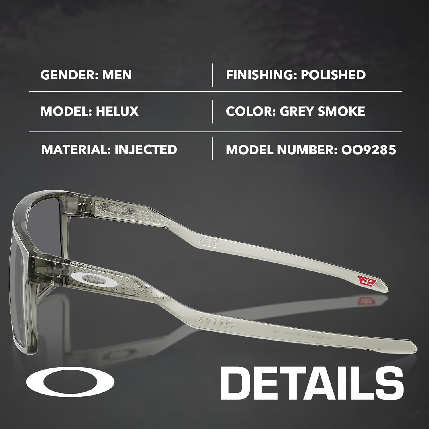 Oakley HELUX OO9285 Rectangle Shape Sunglasses With Official Eyewear Kit