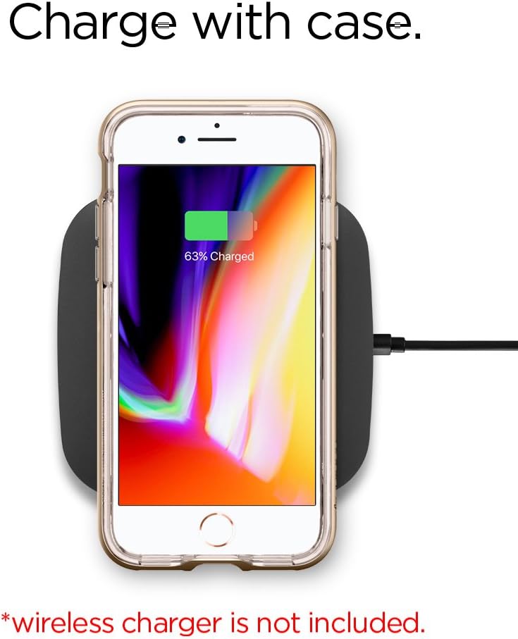 Spigen Neo Hybrid Crystal (2nd Generation) Designed for Apple iPhone 8 Case (2017) / Designed for iPhone 7 (2016) - Champagne Gold