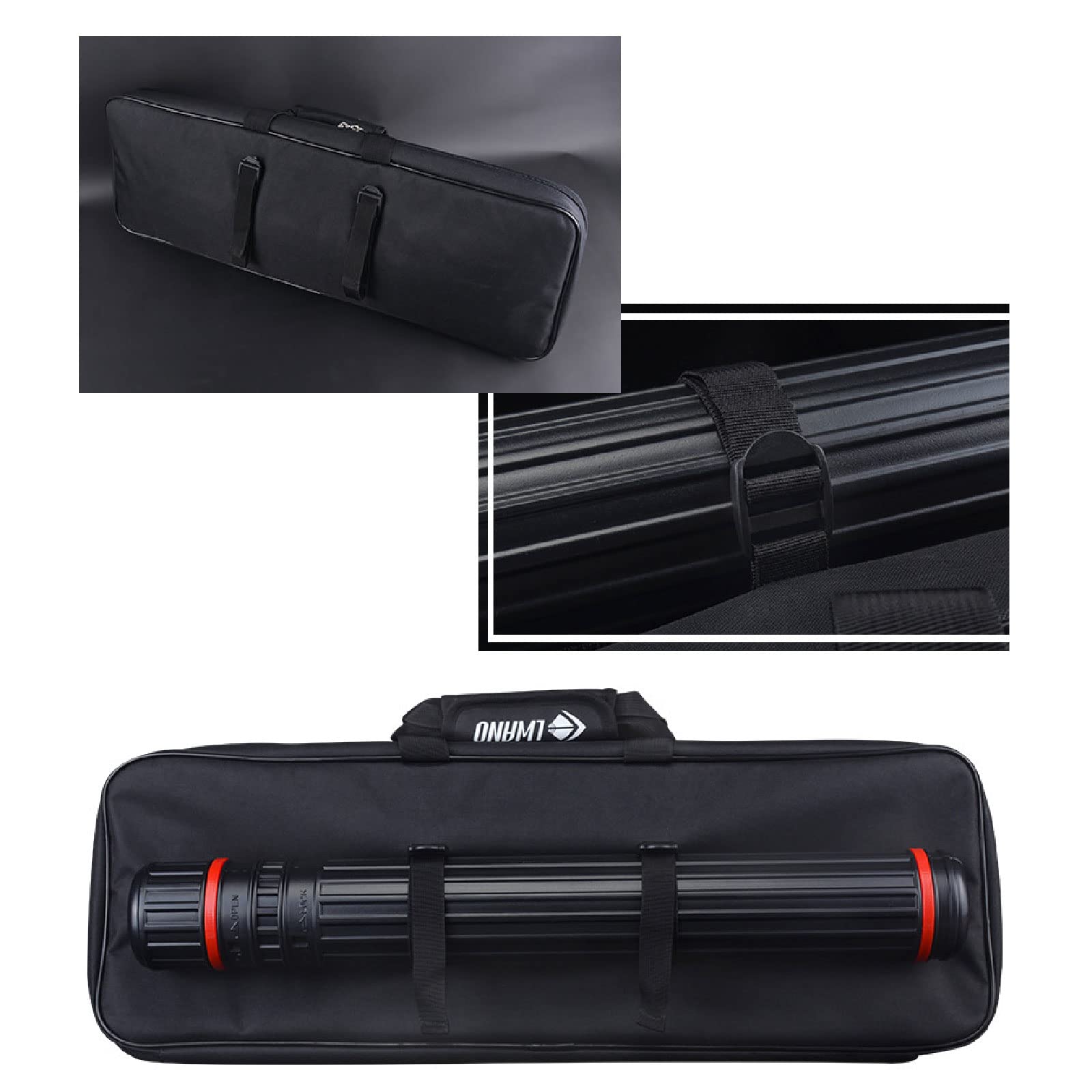 FAMKIT Takedown Étui de transport pour archet recourbé multi-poches pour archet recourbé