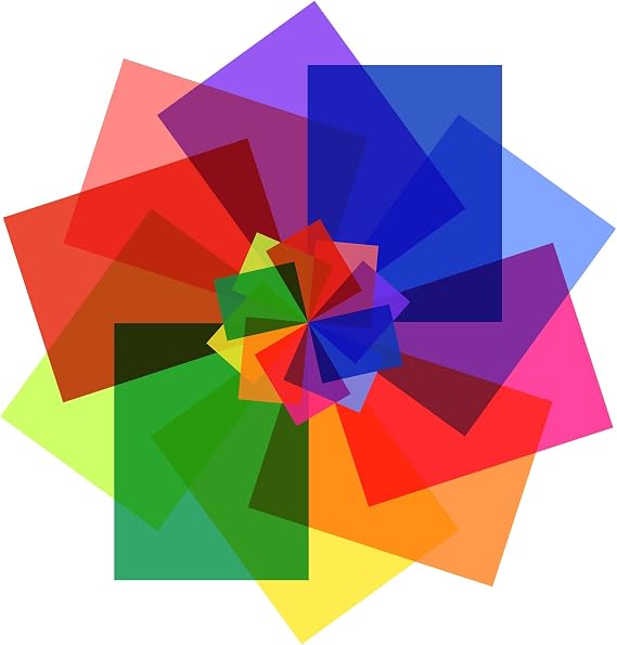 10 Pieces Colored Overlays for Dyslexia, Excellent Reading Tools for Dyslexia, Irlen's Syndrome, ADHD and to Reduce Visual Stress(11.6IN x 8.5IN)