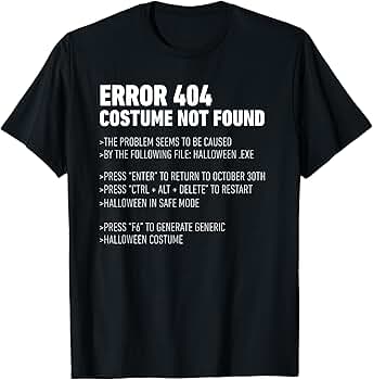 SOLD OUT  (おまとめ) 確認用です。 Amazon.com: ERROR 404: COSTUME NOT FOUND Perfect Halloween