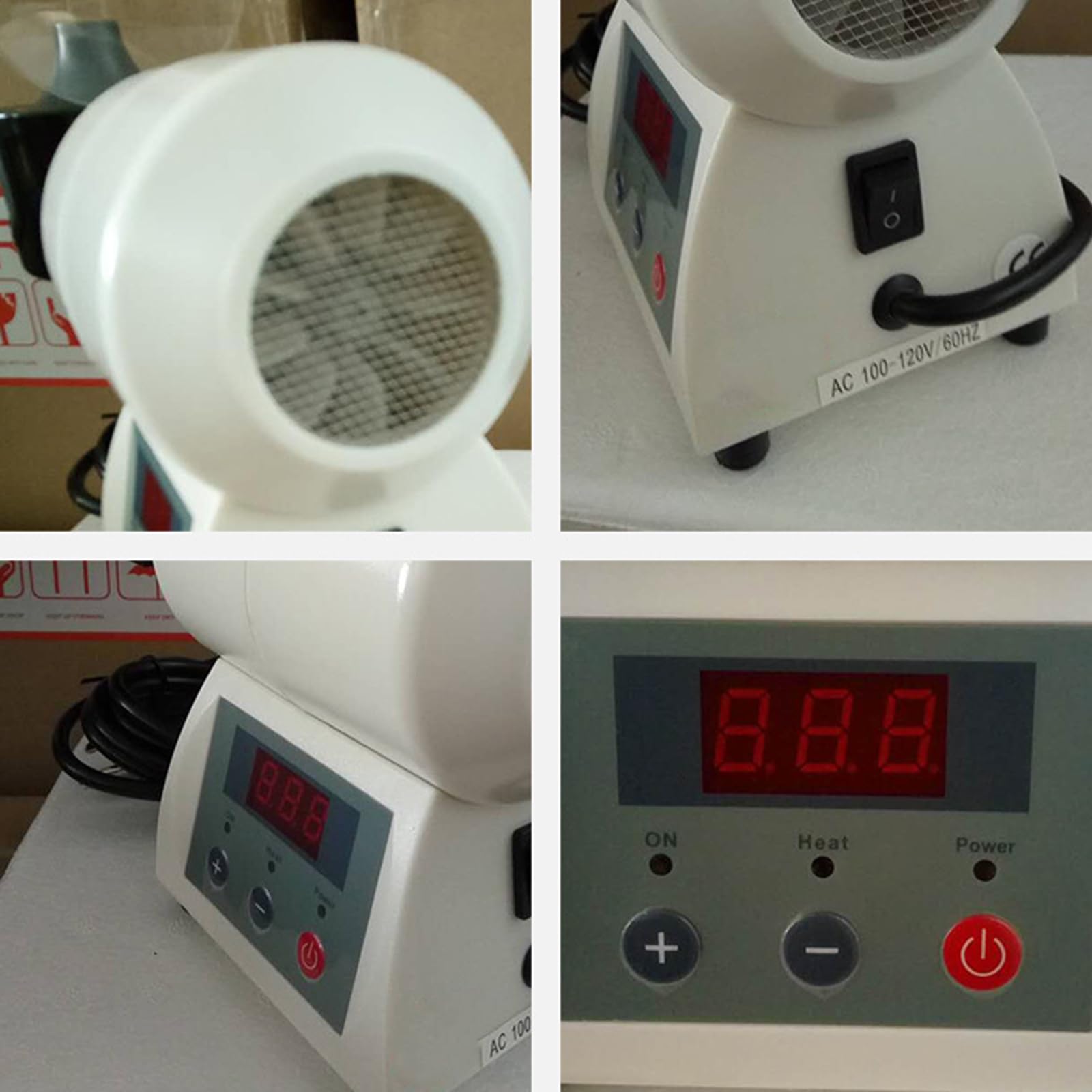 Calentador de Montura de Gafas ópticas, Calentador de Montura de Gafas con Pantalla Digital, Temperatura Ajustable 40~150 ℃, Calentamiento rápido, para Tiendas ópticas, hospitales
