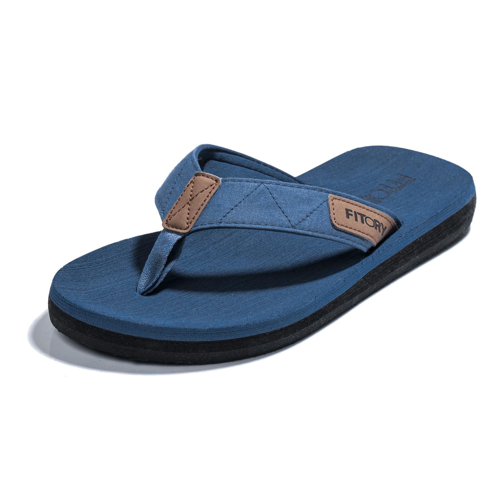 FITORY Men's Flip-Flops Thongs Comfort Slippers for Beach/Pool