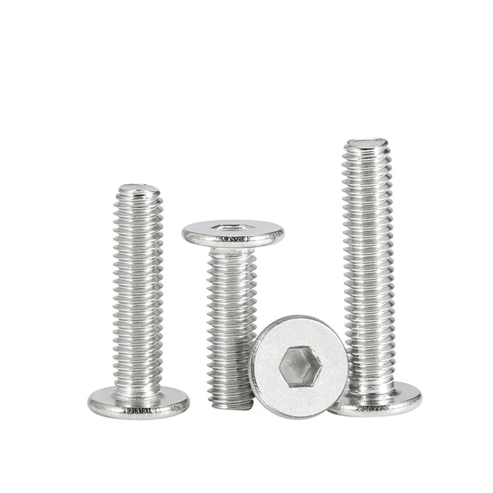 Tornillo Ultra Delgado Cabeza Ancha Inox 304 M4-M8