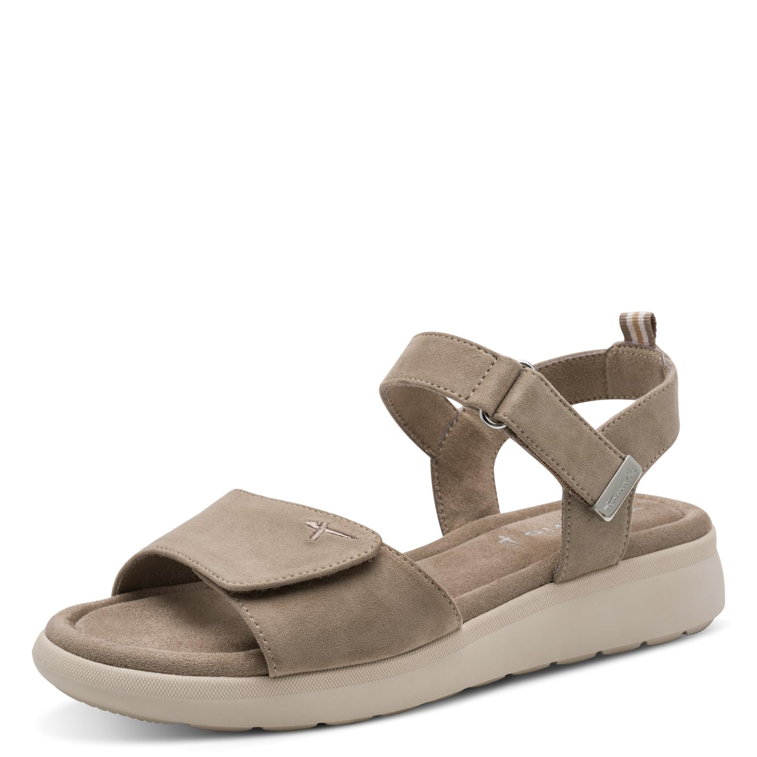 Tamaris Women’s sandal with wedge heel beige 7.5 UK