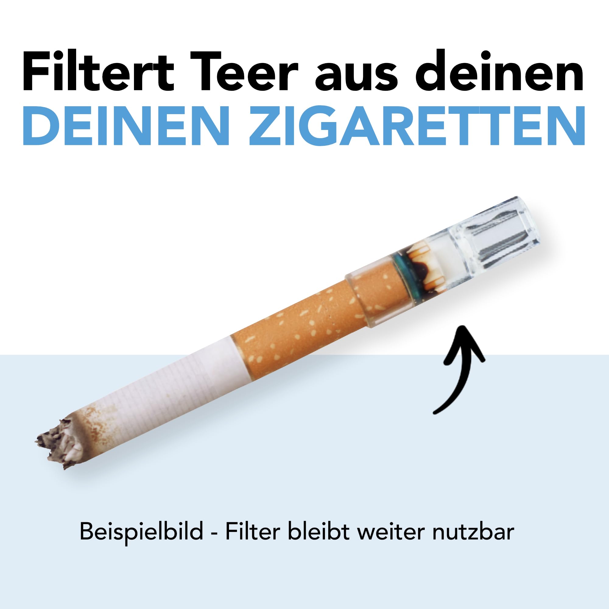 Anti Teer Filter I Zigaretten Filter Aufsatz I 100 Stück (Dose, 4, Stück)