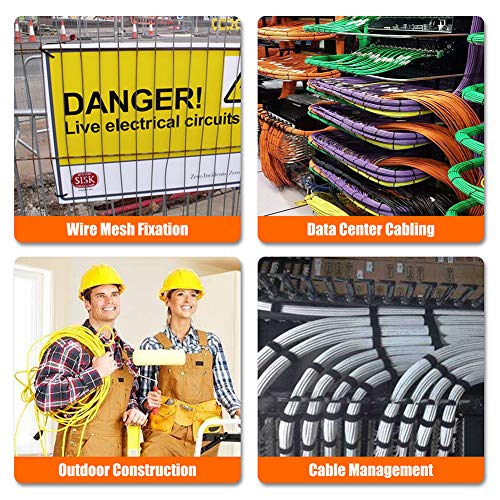 Newmainone Cable Zip Ties,500 Packs Self-Locking 4+6+8+10+12-Inch Width 0.16Inch Nylon Cable Ties,Perfect For Home,Office,Garage And Workshop (Black) #TOP4