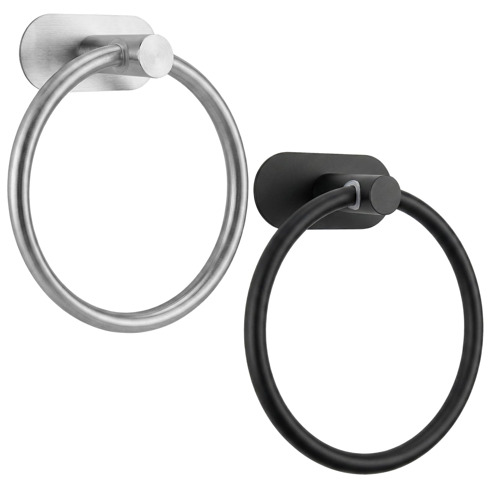 Anillo Toallero Portatollas, Portatollas Autoadhesivo, Anillo de Toalla de Acero Inoxidable de Baño, para Baño, Cocina y Salón