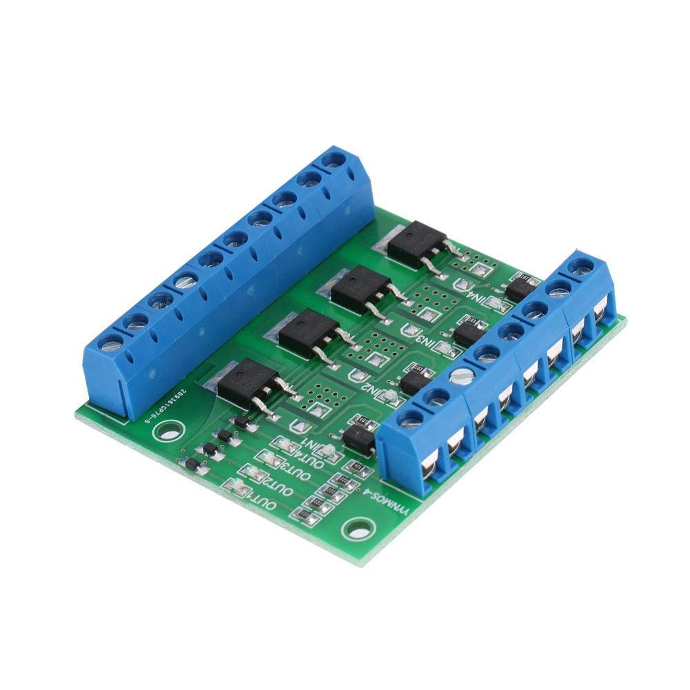 MOS FET PWM 3-20V a 3.7-27VDC 10A Scheda Circuit Board Amplificatore PLC 4 Canali Per Controllo Digitale