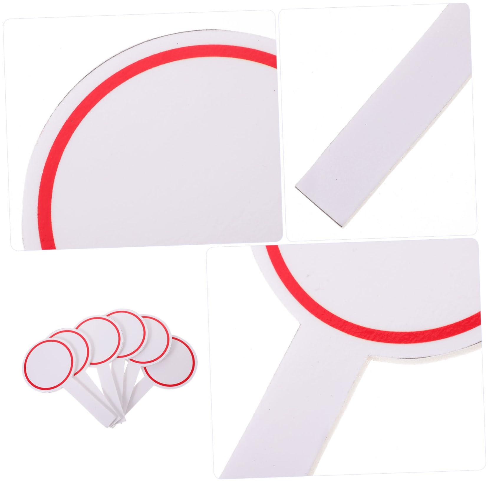 3 Sätze Dry Erase Board Whiteboard Einseitige Anzeigetafel Schaumstoff-anzeigetafel Für Sportveranstaltungen 6 Stück * 3