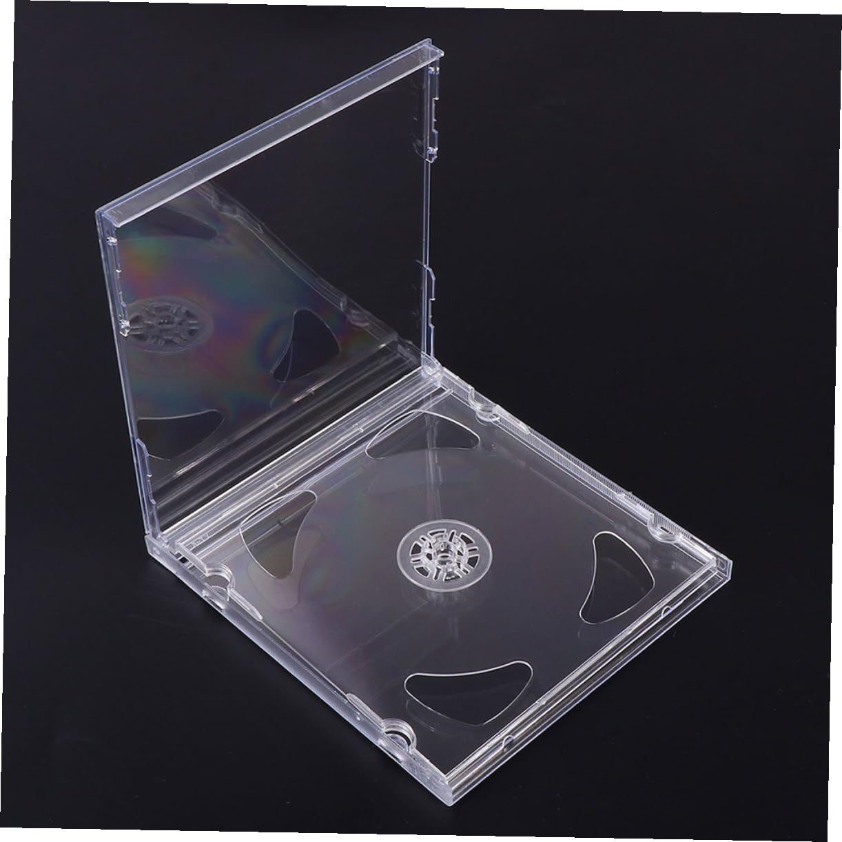 SOLUSTRE 25stücke Transparente Cd-hüllen DIY-DVD-verpackungen Tragbare Medien-aufbewahrungsboxen für Zuhause für Hochzeitsvideos und Kindertagebücher