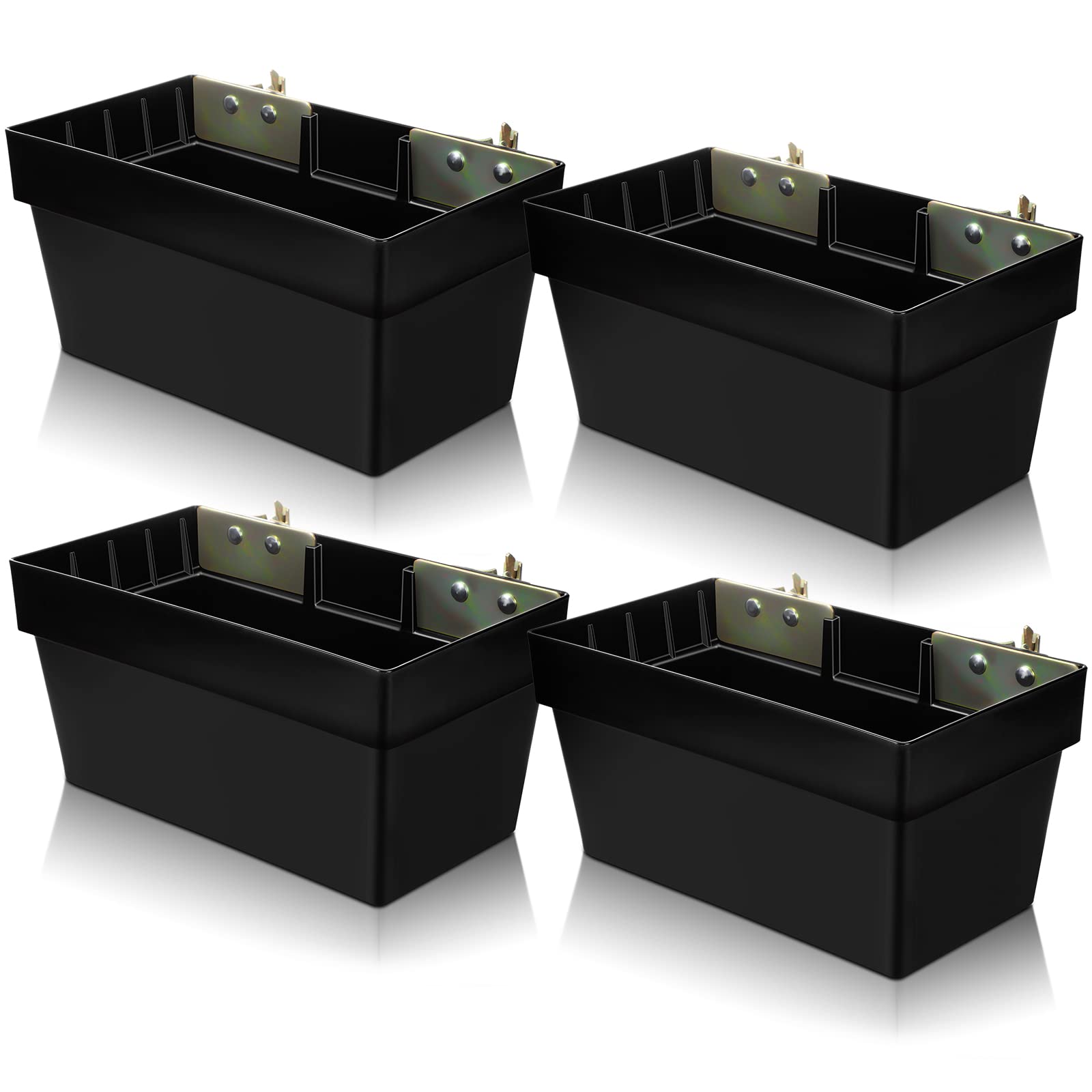 4 Pack E-track Basket Storage Bin E Track Box for E-track Systems Trailer Organizing Storage E Track Accessories