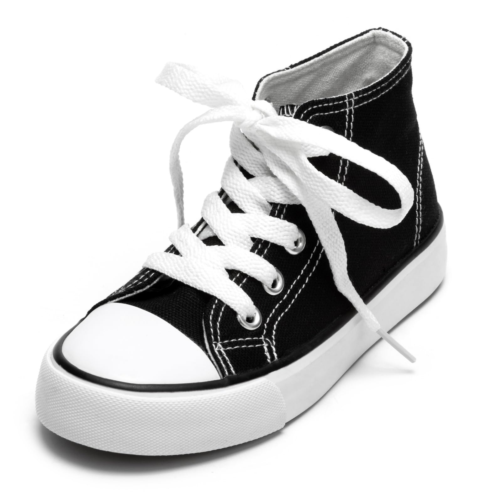 Toddler Canvas Shoes Casual Sneakers for Kids Boys and Girls Low Top Canvas Sneakers Lace…