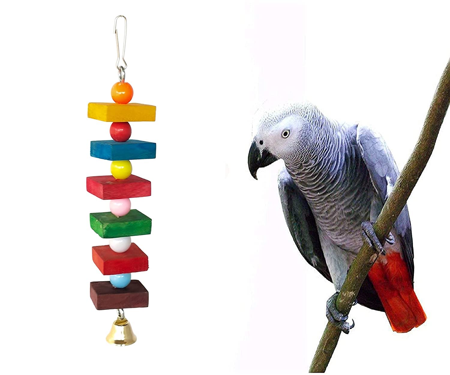 See full amazon price history chart for PETS EMPIRE Wooden Parrot Cubes Blocks Chewing Toys Parrot Knots Block Chew Toy Bells Bird Wood Hanging Toys Medium Large Birds Conures Cockatiels African Grey Cage...-1 Piece (Color May Vary) PETS EMPIRE Wooden Parrot Cubes Blocks Chewing Toys Parrot Knots Block Chew Toy Bells Bird Wood Hanging Toys Medium Large Birds Conures Cockatiels African Grey Cage...-1 Piece (Color May Vary) (B09QCY6TBY) Amazon Price History, Amazon Price Tracker