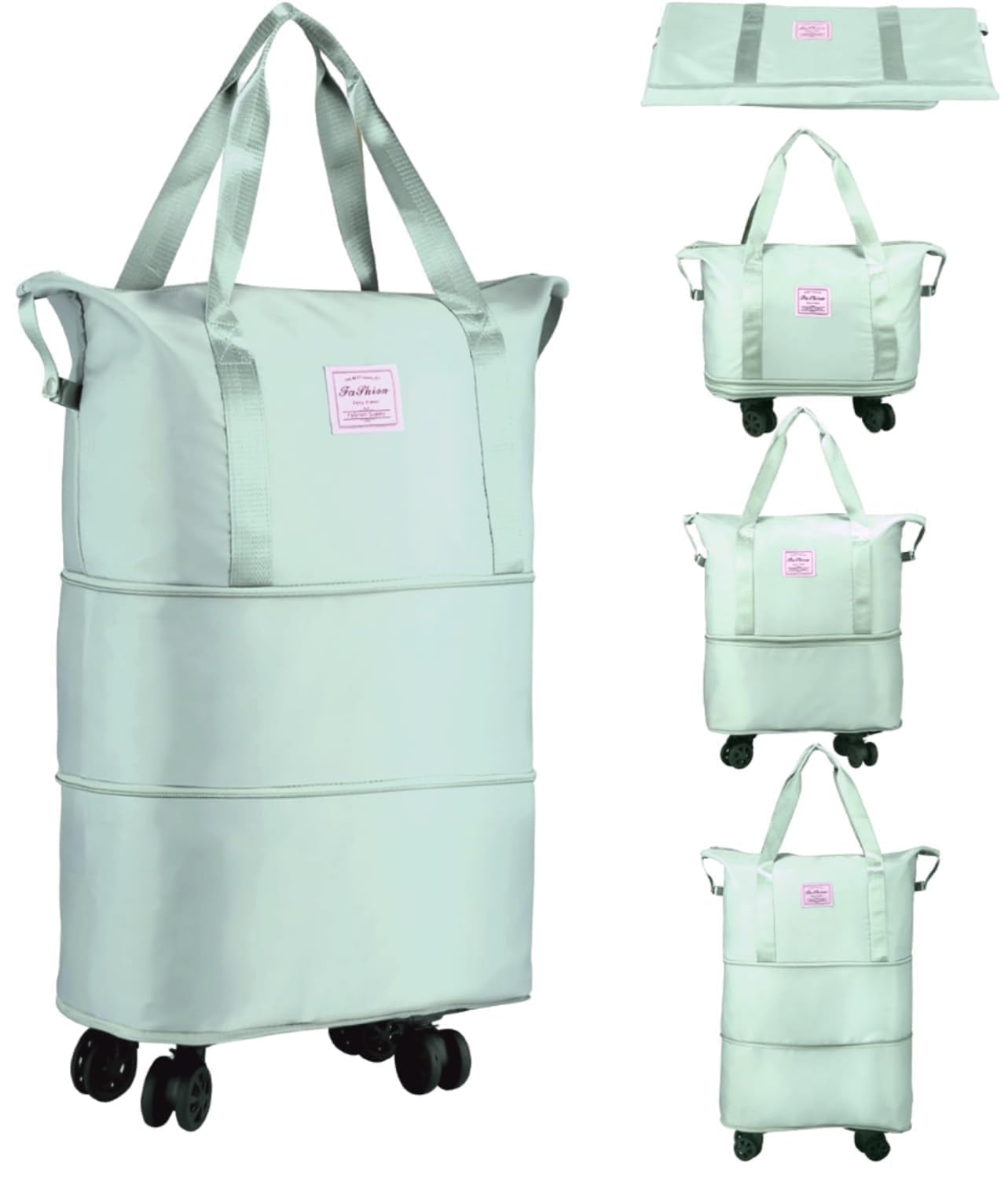 Rolling Duffle Bag with Wheels, Expandable Foldable Duffle Bag with Wheels and Handle for Travel, Rolling Luggage bag Carry on Duffel Bag, Wheeled Travel Duffle Bag, Large Weekend Bag (Multicolor)-image-37